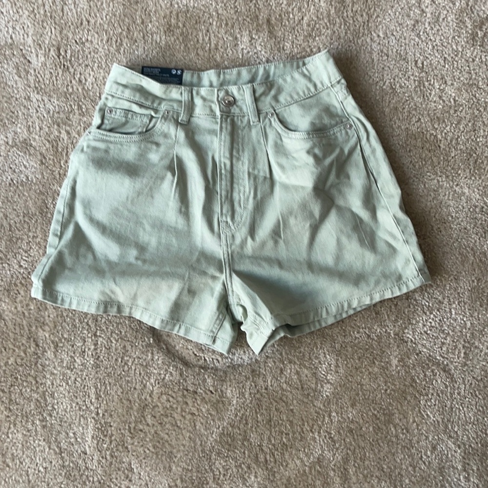 Mint green shorts